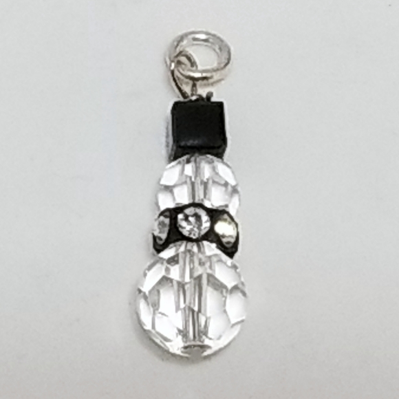 Swarovski Crystal Snowman Charm - Picture 1 of 4